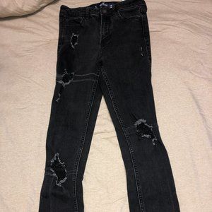 American Eagle Black Ripped Jeans